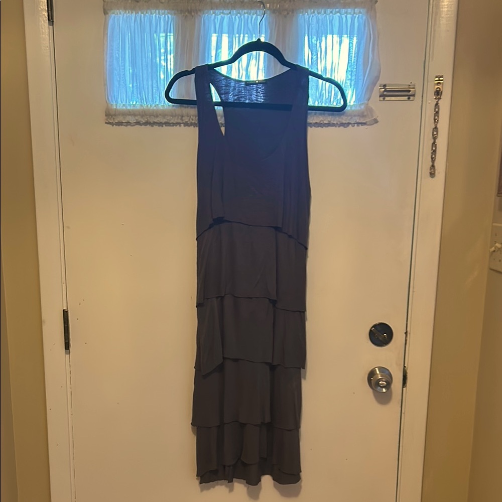 Casual Gray Layered Dress